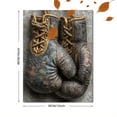 thumbnail image 3 of Black Boxing Gloves Canvas Wall Art, Retro Martial Arts Print, Gym Man Cave Wall Decor, 3 of 8