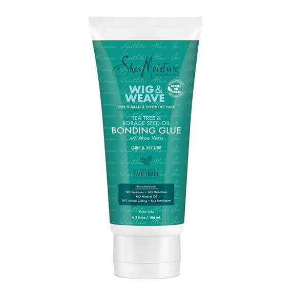 Shea Moisture Wig and Weave Tea Tree and Borage Seed Oil Bonding Glue, 6.3 Oz..
