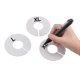 thumbnail image 3 of 40 Pcs/set White Round Clothing Rack Hanger Size Dividers Closet Wardrobe Sales Shopping Mall Clothing Round Ring Size Dividers, 3 of 5