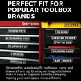 thumbnail image 4 of Magnetic Toolbox Labels,12/24/36 Pack of Magnetic Tool Box Labels, Durable 3D-Printed Metal Tool Box Drawer Tags, Reusable Tags for Steel Toolboxes, Carts, Drawers(36pcs), 4 of 7