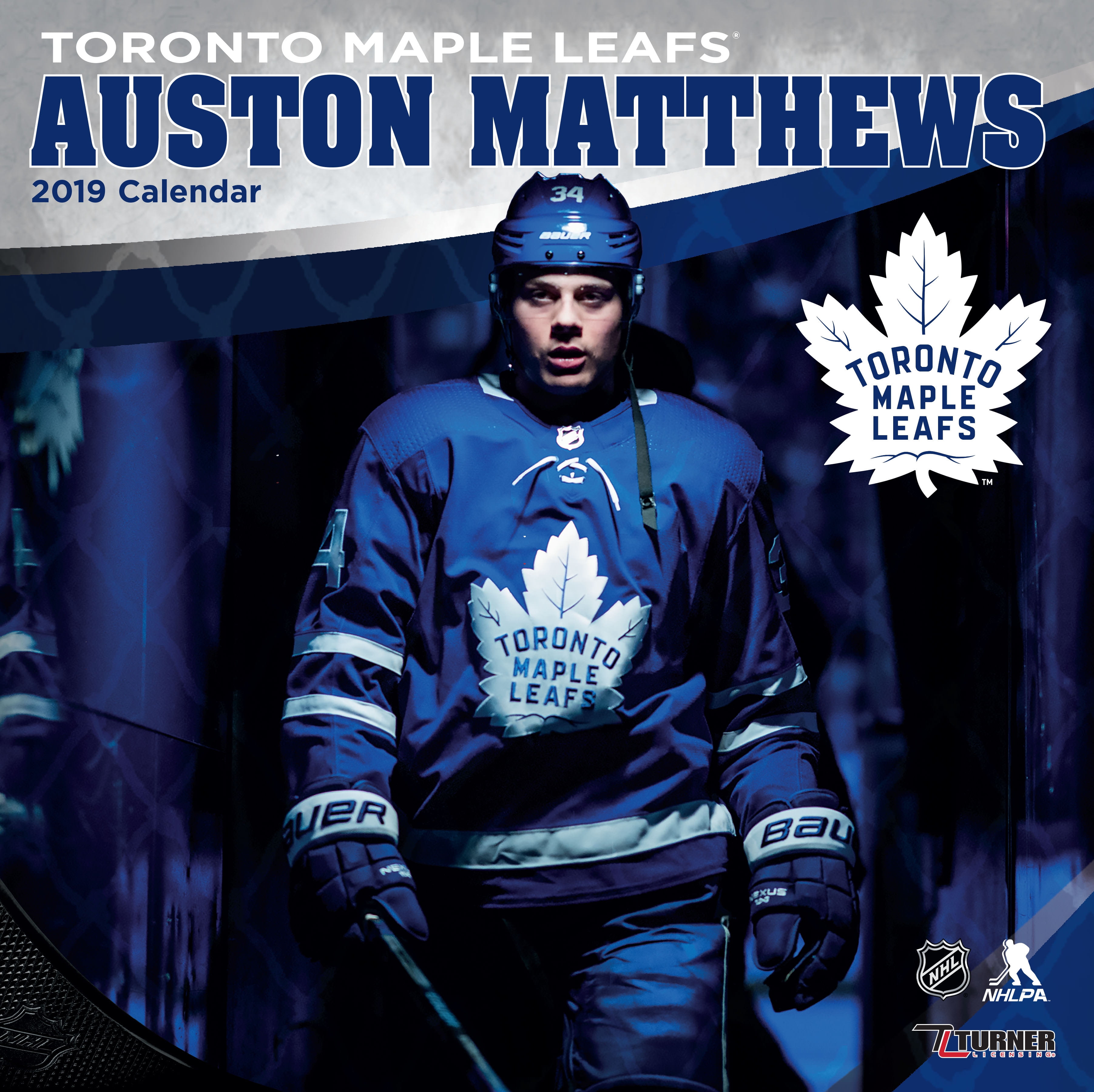 2019 12x12 Player Wall Calendar Toronto Maple Leafs Auston