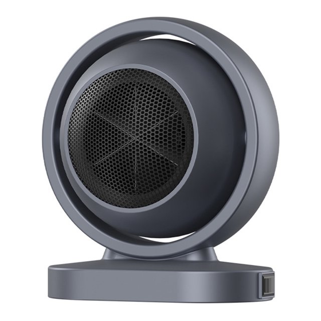 Calentador Globo Calentador Eléctrico Calor Rápido para El Ventilador Aire Caliente Calentador Eléctrico Conveniente para El (gris UE) (Reglamento Europeo 220 V)