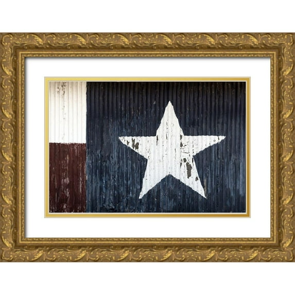 Sommers, Mindy 14x11 Gold Ornate Wood Framed with Double Matting Museum Art Print Titled - Lone Star