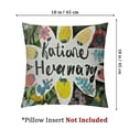 thumbnail image 4 of nygtbtfer 2PCS Color Flower Pillow Cover Colorful Floral Throw Pillow Case Funny Saying Pillowcase Elegant Optimism Home Decor Sofa Pillow Cases Great Gift White, 4 of 7