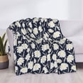 thumbnail image 3 of Naloa Daisies Flowers Flannel Blankets - Thick and Warm Blanket for Winter, Soft Fuzzy Plush King Blanket for All Seasons80"x60", 3 of 6