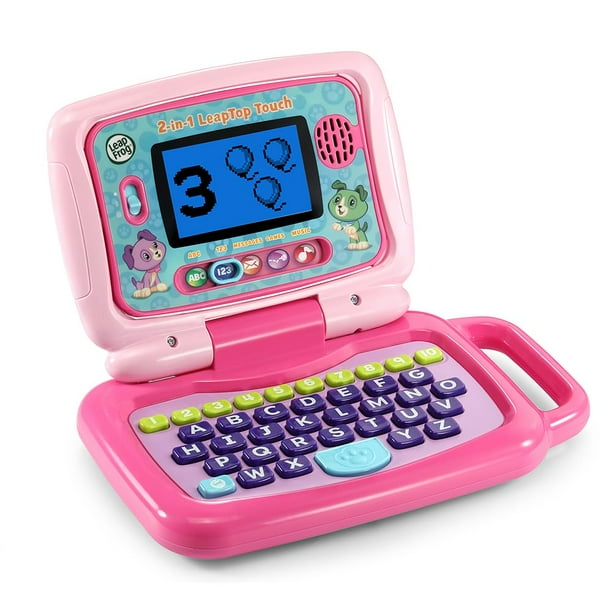 Toy LeapFrog LeapFrog 2 en 1 LeapTop Touch para niños de 2 años o más, color rosa