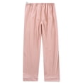 thumbnail image 4 of pstuiky Maternity Work Pants Winter Fleece Lined Thermal Pregnant Women Adjustable Waistband Long Pajama Pants for Home Lounging Pregnancy Pants, 4 of 6
