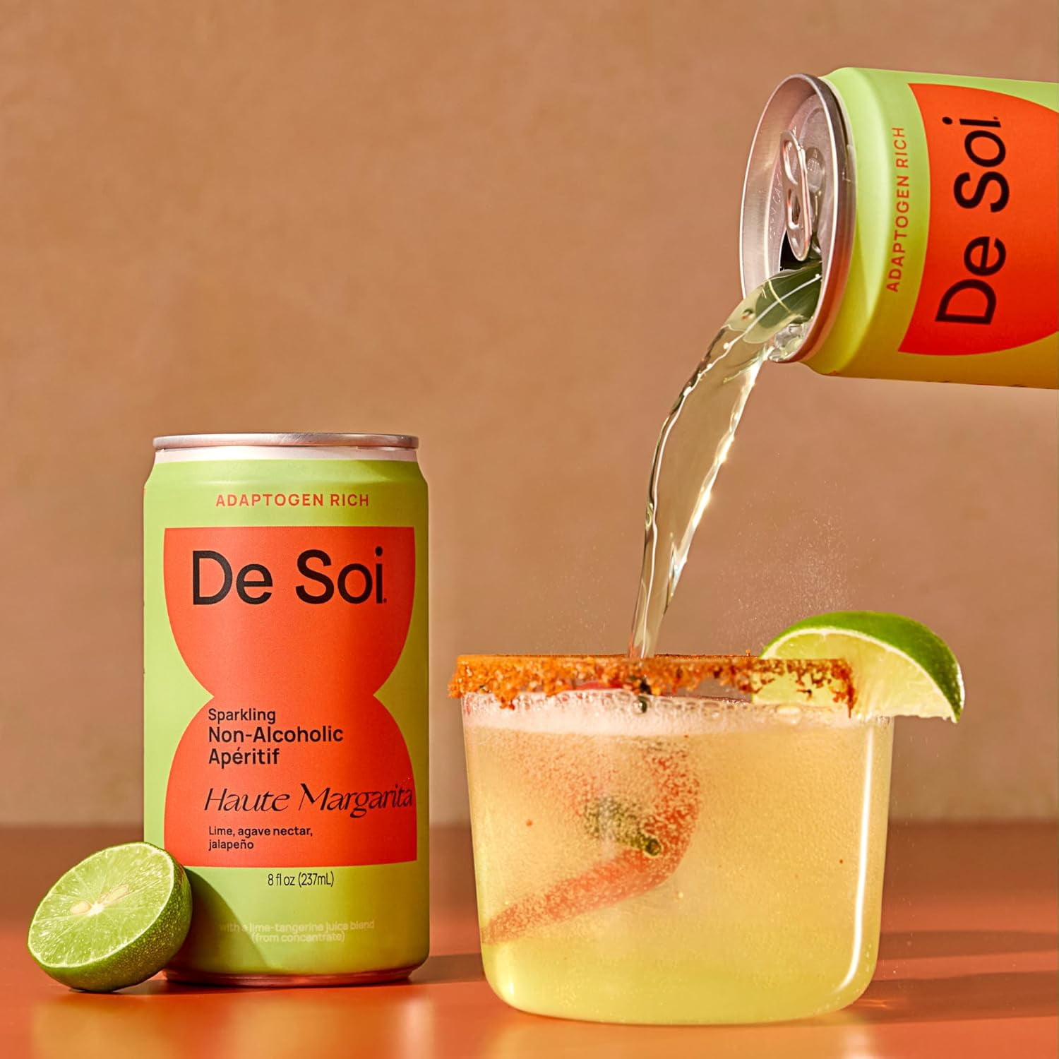 De Soi Variety Pack Non-Alcoholic Aperitif Cocktail Mixer, Liquid in Aluminum Cans, 6 Count