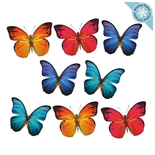 8 Large Erfly Window Clings For Glass Windows And Doors Decals Birds Strikes Anti Collision Stickers Decor Decorative Erflies Sliding Com 8 Large Erfly Window Clings For, Sliding Glass Door Clings