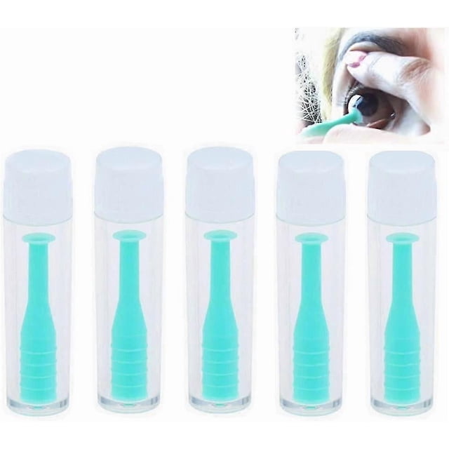 Hard Contact Lens Insertion & Remover Tool Rgp Plunger For Hard Lenses - 5 Pack