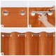 thumbnail image 4 of Cortina de ducha MitoVilla sin ganchos, extra larga, color naranja gofre, 4 of 7