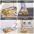 thumbnail image 6 of Non Slip Door Mat, Home Sunflower Hummingbird Fast Drying Bath Tub Mats, Absorbent Bathroom Rugs Entrance Welcome Mat, Bath MatS for Tub, Floor, Home, Kitchen, Hotel,16x24in, 6 of 6