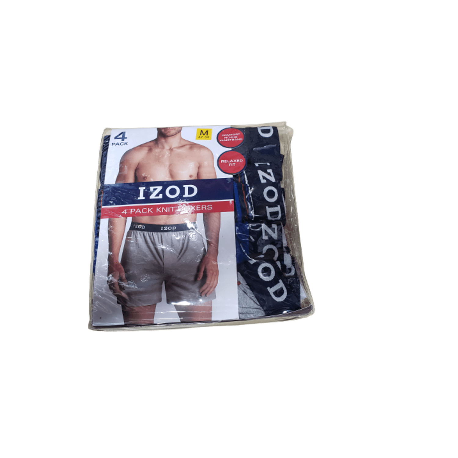 IZOD Men's 4 Pack Knit Boxers, Multicolor 2XL 44-46