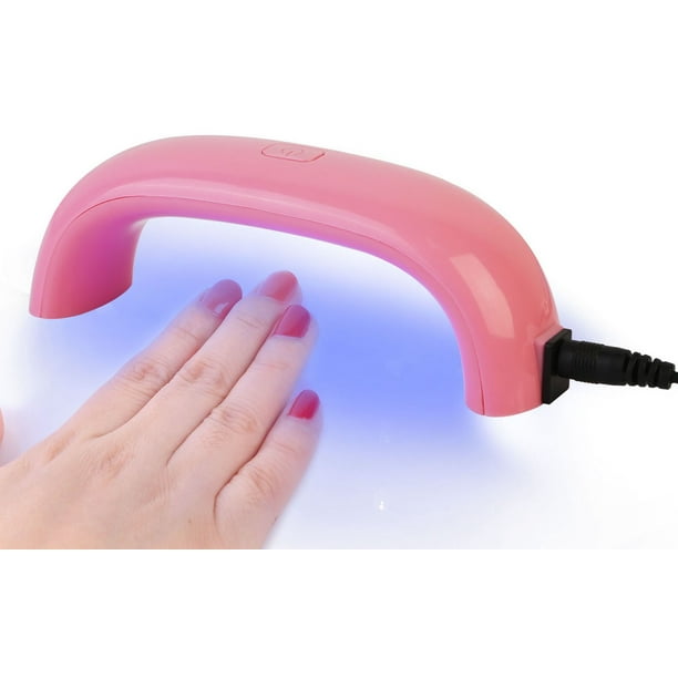 Portable 9W UV LED Nail Drying Lamp Gel Polish Nail Dryer Fingernail Toenail Gel Curing Machine