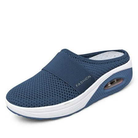 

2022 Women Sandals Fashion Wedges Platform Shoes Female Slides Slippers Breathable Mesh Lightweight Ladies Footwear