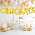 thumbnail image 3 of Banner de globos Broeify Congrats de 41 cm, foil dorado tipo mylar, 3 of 6