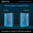 thumbnail image 4 of DreamLine Unidoor-X 40-40 1/2 in. W x 72 in. H Frameless Hinged Shower Door in Oil Rubbed Bronze, 4 of 11