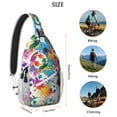 thumbnail image 3 of Teen Sports Sling Bag Shoulder Backpack with Softball Print, Mesh Sides Perfect Gift for Boys, Young Players, 3 of 5
