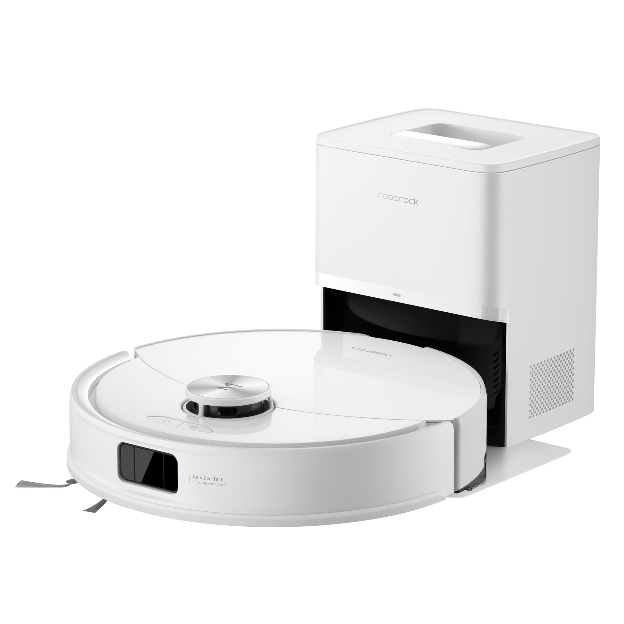 Q10 VSF+ 13. 9 in. Robotic Vacuum and Mop with Smart Navigation Auto Lifting Mop Multi-Surface in White
