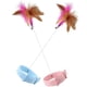 thumbnail image 5 of 2 uds divertidos gatos palo Collar interactivo gato plumas Collar juguetes gato Teaser palo Collar gato juguete, 5 of 6