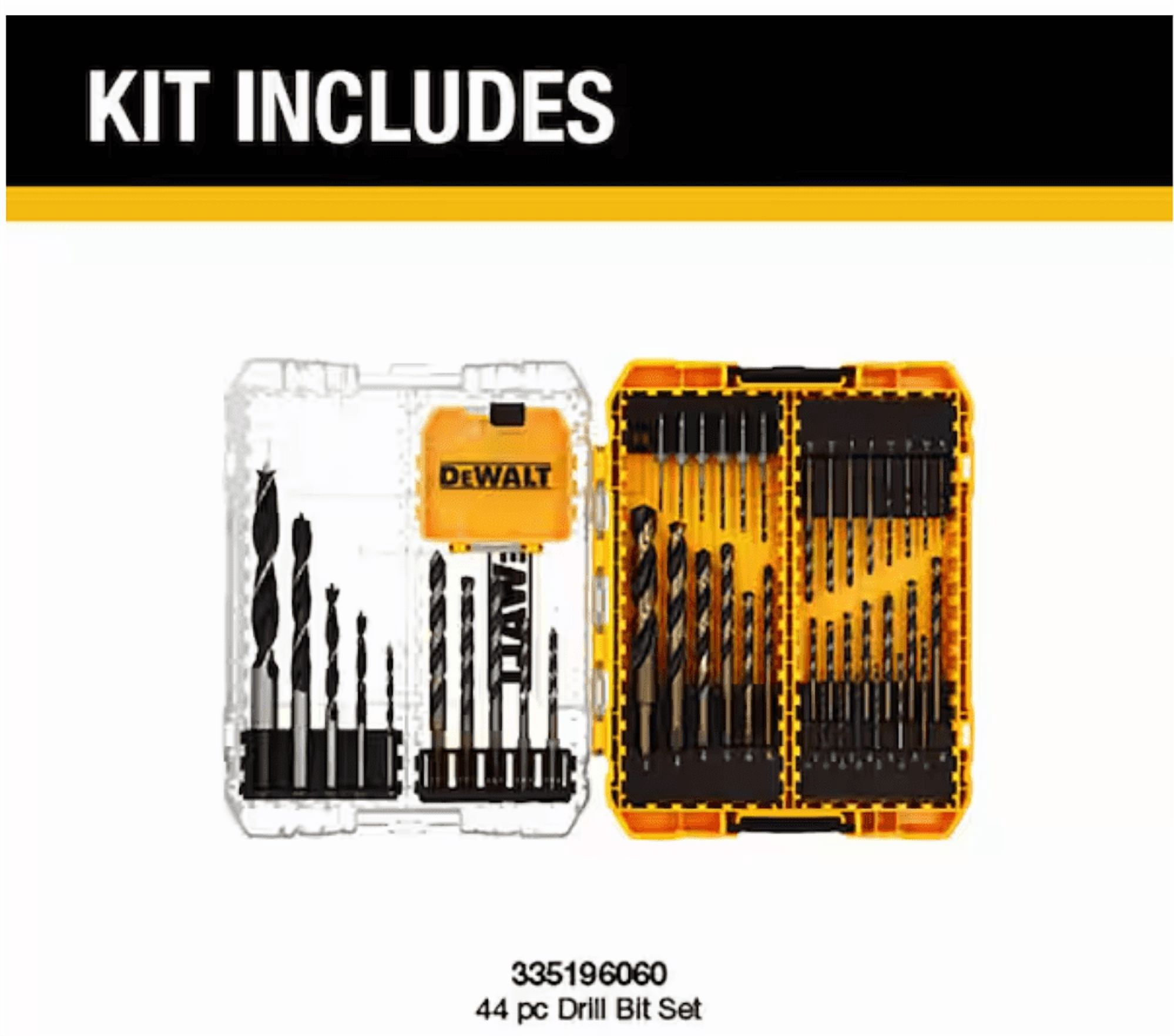 DEWALT Drill Bit Set (44-Piece) with Medium TOUGH CASE