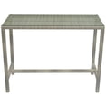 thumbnail image 7 of Modway Conduit 5 Piece Outdoor Patio Wicker Rattan Set in Light Gray White, 7 of 7