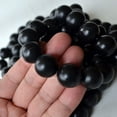 thumbnail image 4 of Bian Stone Bracelet Natural Black Beads Round Stretch Elastic Hand String Health Fashion Jewellery for Men Women, 4 of 7