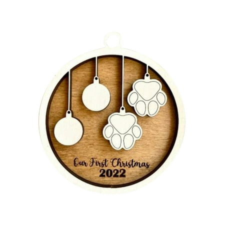 

Veki One s Pendant Disc Pendant Loved Wood Tag Tree Christmas 2022 DIY Pendant Member Decoration Hangs Ceiling Drapes for Weddings with Lights
