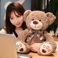 thumbnail image 2 of Oso de peluche clásico de 35/50/60 cm, bonito oso de peluche con pajarita kawaii, almohada de peluche, muñecos suaves para niños y niñas, regalos para enamorados, 2 of 5