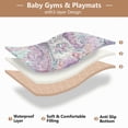 thumbnail image 5 of WOBOGO Beautiful Unicorn Baby Playmats Extra Large Waterproof Rollable Activity Pads for Toddlers 50×50inch, 5 of 7