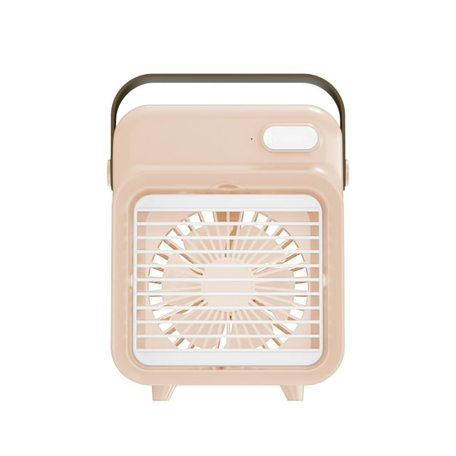 EGNMCR Portable Electric Fan Rechargeable Water C-ooling Cooler Spray Humidifier With USB For Dorm Office Desktop Portable Fan