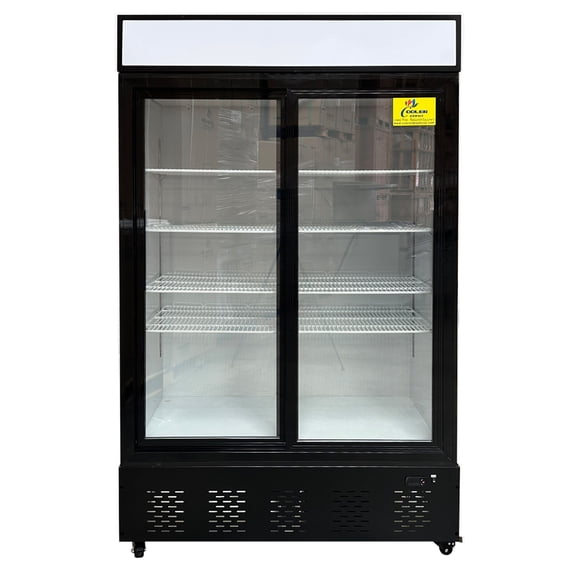 Cooler Depot 47 In. Commercial Merchandiser Double Sliding Door Refrigerator SC-1076FDX NSF ETL Certified