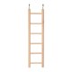 thumbnail image 1 of Escalera para cacatúas, periquitos y loros. Columpio de madera. Juguete para pájaros. Escalera colgante. Puente colgante., 1 of 8