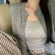 thumbnail image 4 of Alobee Red Cardigan Knit Early Autumn Women Clothes New 2024 Outdoor Crop Sweater Outerwear Long Sleeve Top Bottoming Shirt, 4 of 5