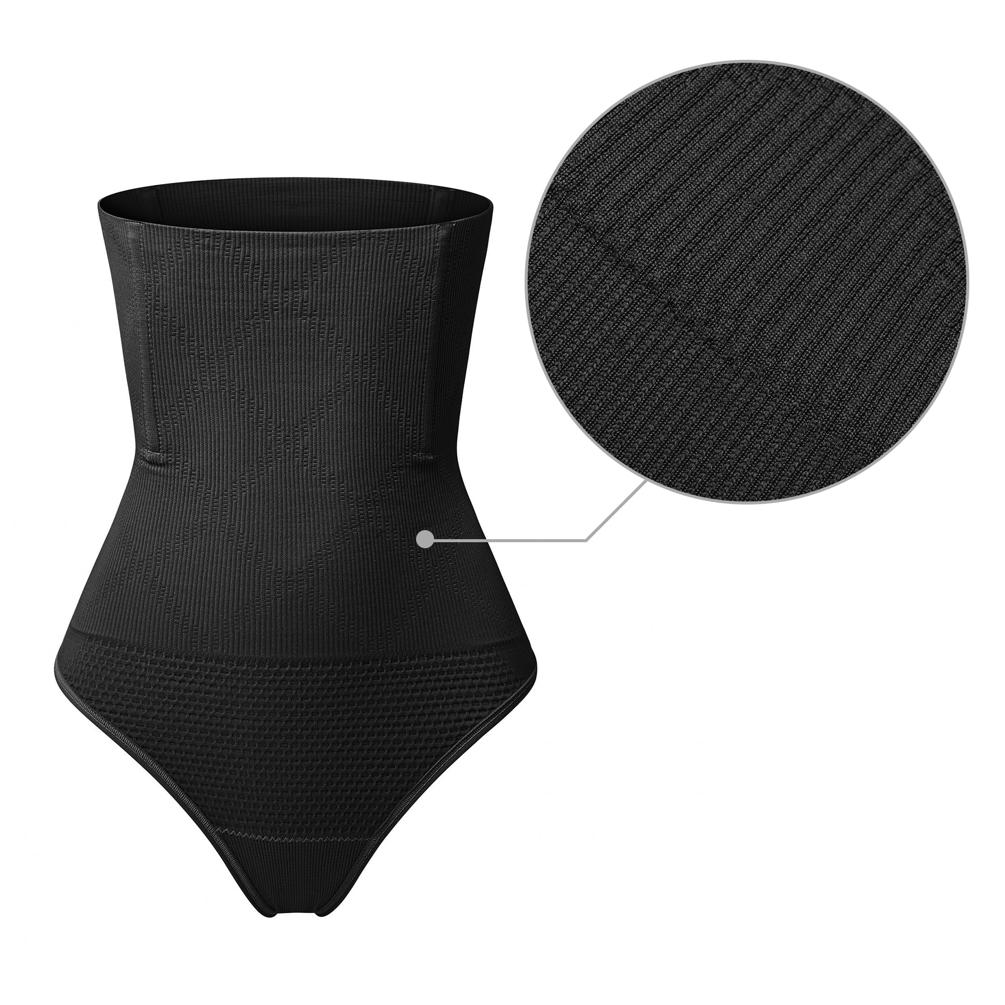 Women's High Waist Seamless Body Shaper Briefs Firm Control Tummy Thong  Shapewear Panties Girdle Underwear, Black, XS/S 