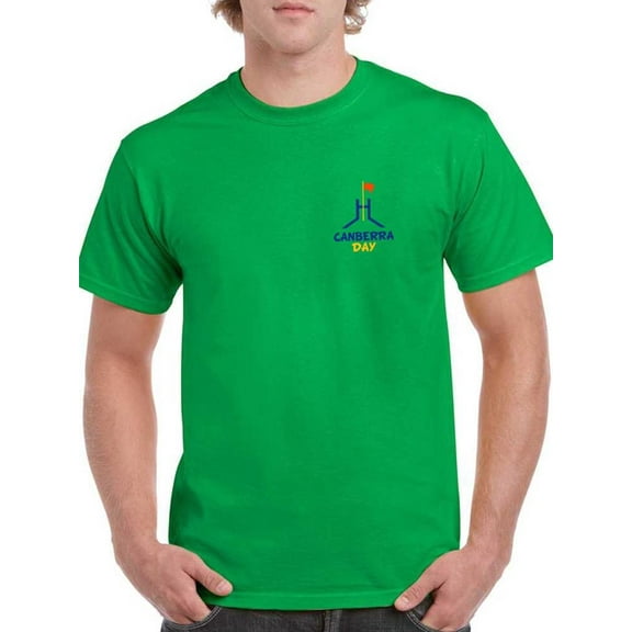 Canberra Day Left Chest Monument T-Shirt Men -Image by Shutterstock, Male 3X-Large
