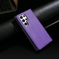 thumbnail image 6 of Decase for Samsung Galaxy A15 Wallet Case,High-quality PU Leather Magnetic Folio Flip Case with Card Slots Holder Stand Minimalist Ultra Slim Shockproof Phone Cover - Purple, 6 of 6