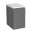 thumbnail image 5 of Modern Wall-Mounted Bathroom Vanity with Washbasin | Wave Gray Matte Collection | Non-Toxic Fire-Resistant MDF-64" (32+32)-Omega Collection R-line 24", 5 of 5