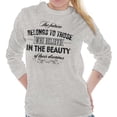 thumbnail image 3 of Beauty Dreams Cute Inspirational Women's Long Sleeve T Shirt Brisco Brands X, 3 of 5