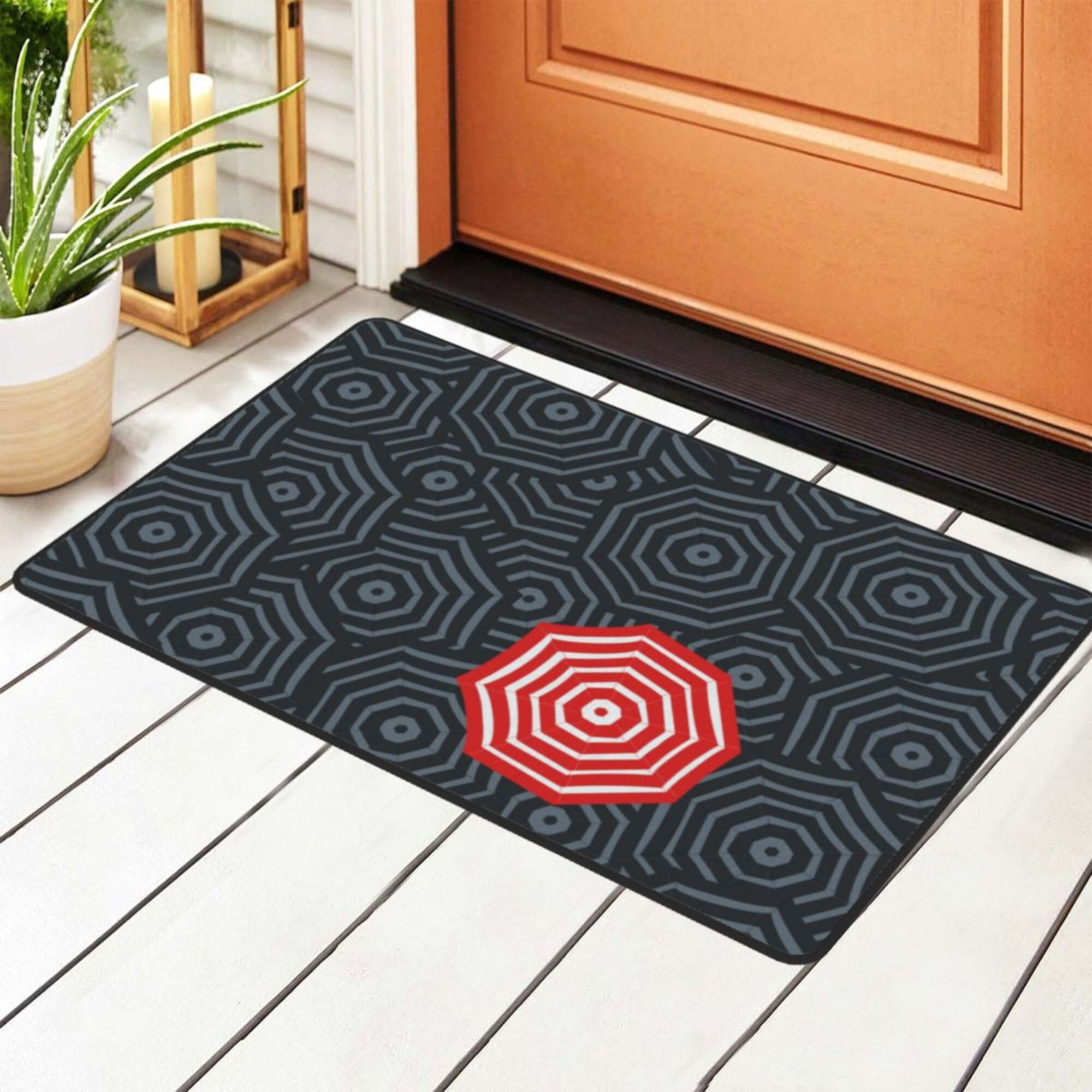 Washable NonSlip Rug Pad, Octagonal Texture Area Rug Doormats, Living