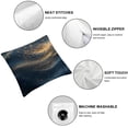thumbnail image 6 of Acheng Gold and Blue Abstract Art Short Plush Pillowcase Set of 2 White, 6 of 7