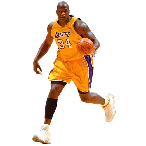 Shaquille O'Neal Los Angeles Lakers Fathead Life Size Removable Wall ...