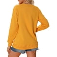 thumbnail image 5 of DONDPO 100 Days of School Shirt Math Is Tough But So Are You Womens Sweatshirts Teach Letter Graphic Crewneck Long Sleeve Shirts School Days Tee Tops Teacher T Shirts for Women Yellow M, 5 of 9