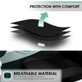 thumbnail image 5 of FH Group Universal Fit Cloth Car Seat Covers w/ Steering Cover & Belt Pads Full Set Black, 5 of 11