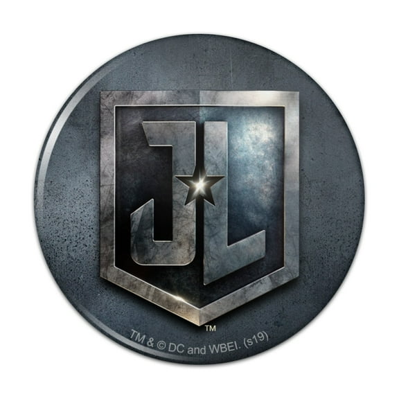 Justice League Movie Logo Kitchen Refrigerator Locker Button Magnet