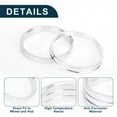 thumbnail image 5 of Unique Bargains Car Wheel Hub Centric Rings Durable Wheels Center Shaft Shock Absorbing Hubrings Silver Tone 4 Pcs Aluminum Alloy OD 84.1mm to ID 76.1 mm, 5 of 7