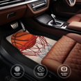 thumbnail image 6 of Pofeuu Basketball Shot Print Car Foot Mat Set of 4 Pieces - All-Weather Full Set Floor Mats for Cars Trucks SUVs, 6 of 7