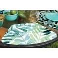 thumbnail image 2 of Wipe-Clean Reversible Wedge Shaped Placemats, Gossamer Palms, Set of 2, Made in The USA, 2 of 2
