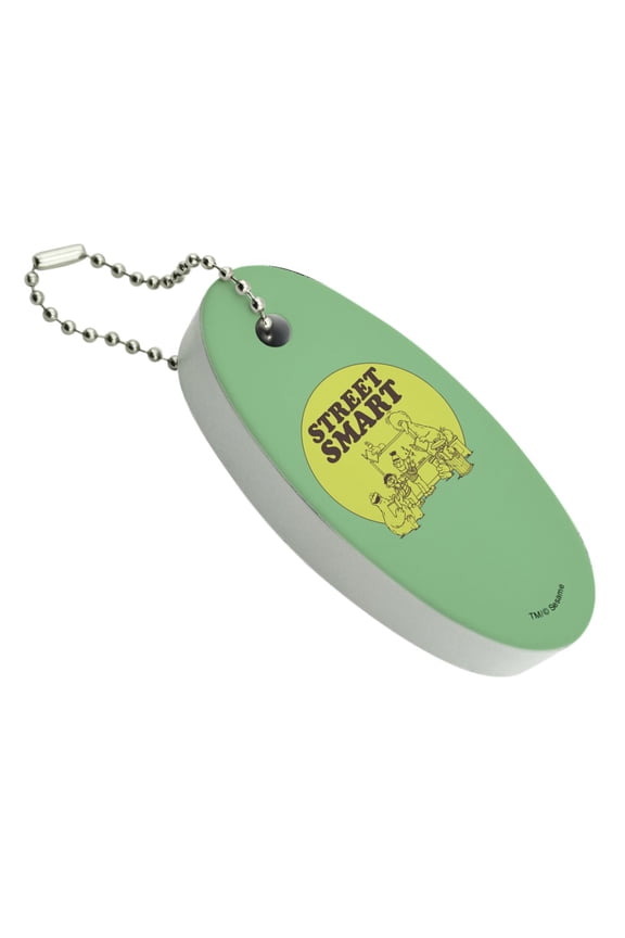 Sesame Street Smart Floating Keychain Oval Foam Fishing Boat Buoy Key Float