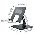 thumbnail image 5 of Adjustable Carbon Steel Tablet Stand - Foldable Ergonomic Metal Holder for 4-13.3 Inch Devices, 5 of 5
